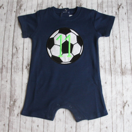 Baby Boy Soccer Romper